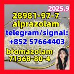 alprazolam 28981-97-7 71368-80-4 bromazolam Benzodiazepines door to door 100% delivery