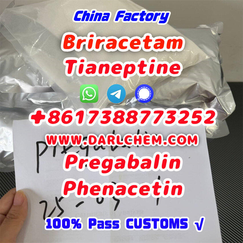 pregabalin Brivaracetam Tianeptine raw crystal powder 148553-50-8 Good Price