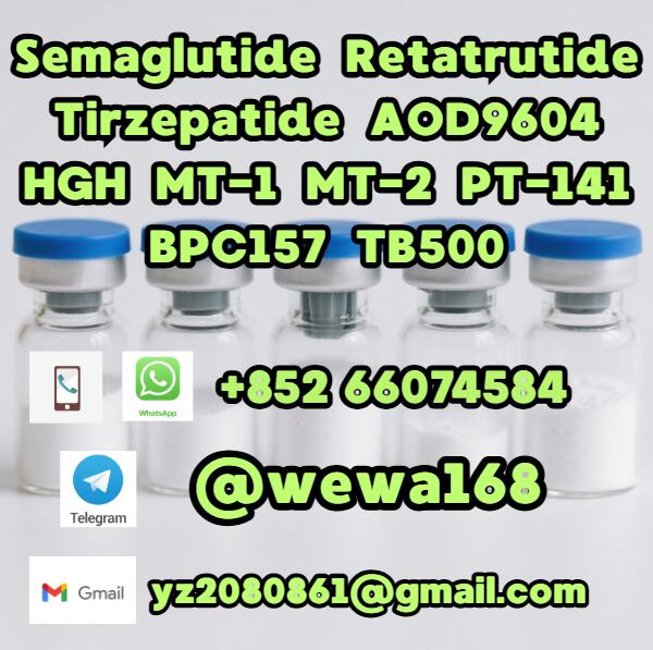 Semaglutide Retatrutide Tirzepatide AOD9604 HGH MT-1 MT-2 PT-141 BPC157 TB500