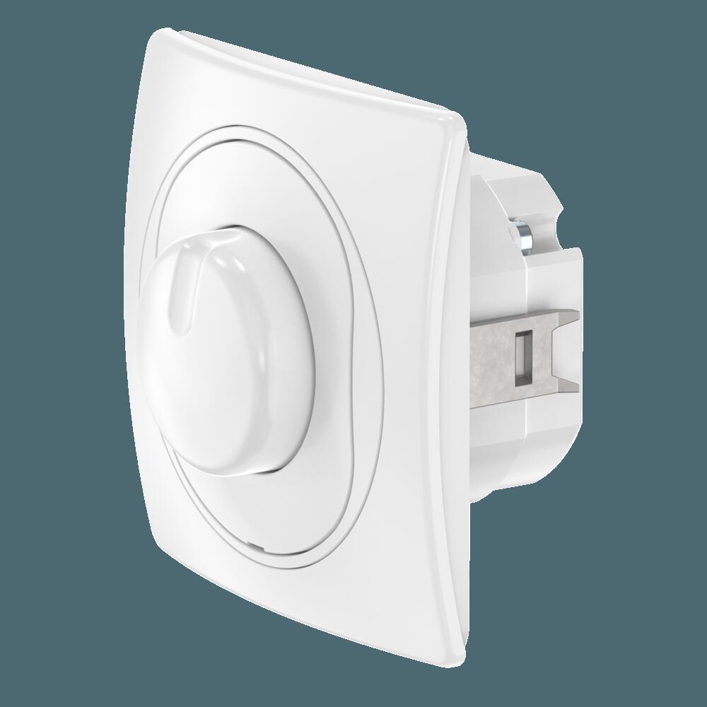 Диммер скрытой установки CADUCEUS ALING EON, поворотно-нажимной, LED 1-100Вт, универсальный