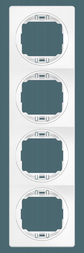 Рамка декоративная CADUCEUS ALING EON, четырёхместная, вертикальная