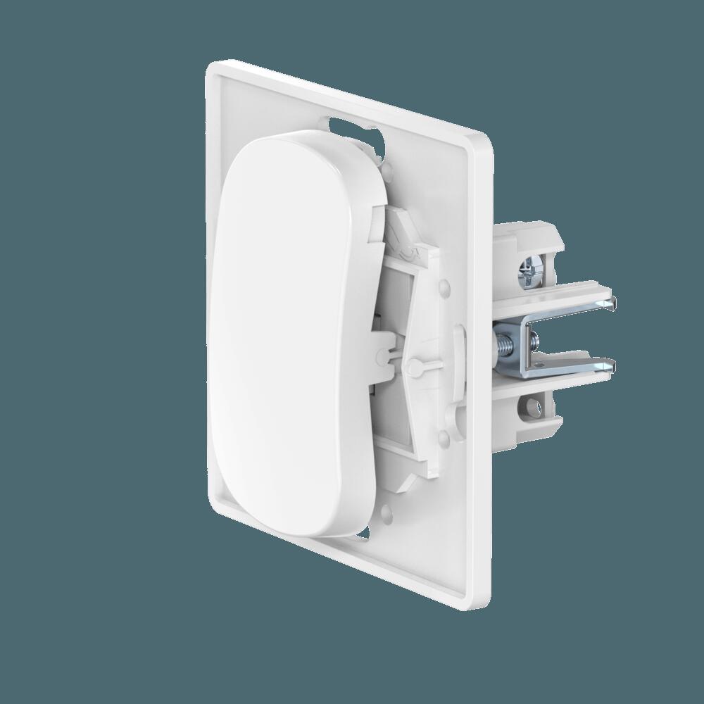 Выключатель встраиваемый двухполюсный одноклавишный CADUCEUS ALING EON с узкой клавишей, 10АХ, 250В~