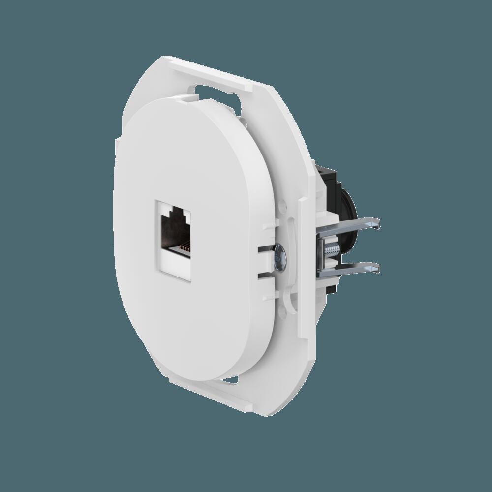 Механизм компьютерной розетки скрытой установки CADUCEUS ALING EON с модулем Keystone RJ45 8P8C, cat