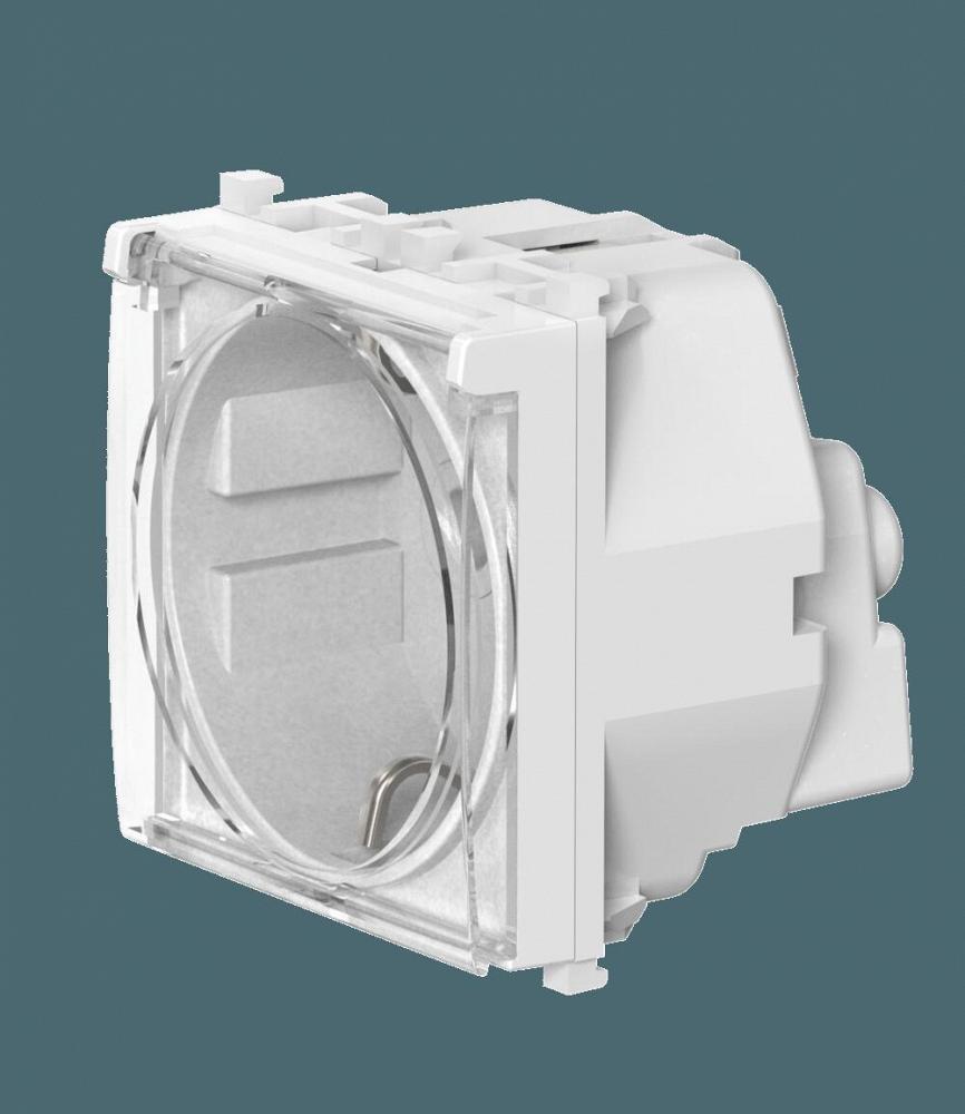 Розетка электрическая антибактериальная CADUCEUS ALING EXPERIENCE для скрытой проводки, модульная, м