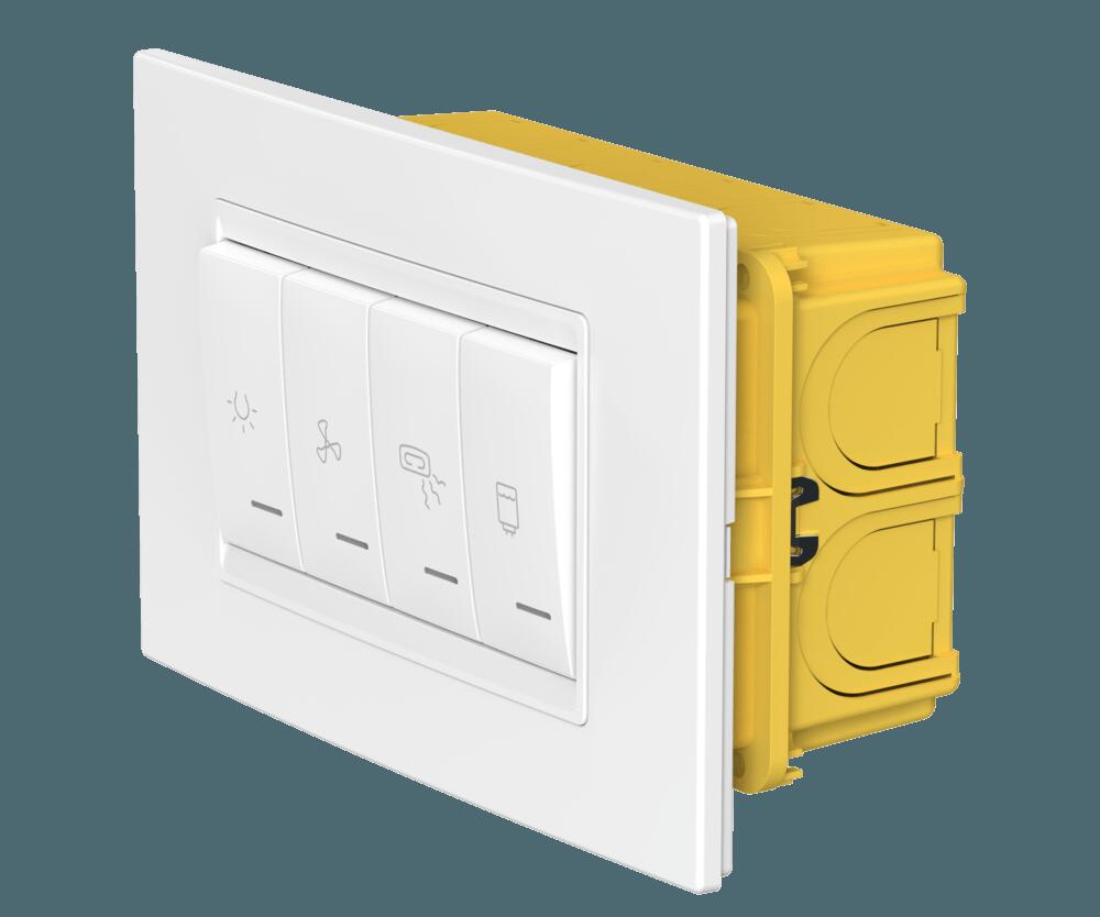 Комплект встраиваемых выключателей CADUCEUS ALING EXPERIENCE для ванной комнаты, 16А, 250В~