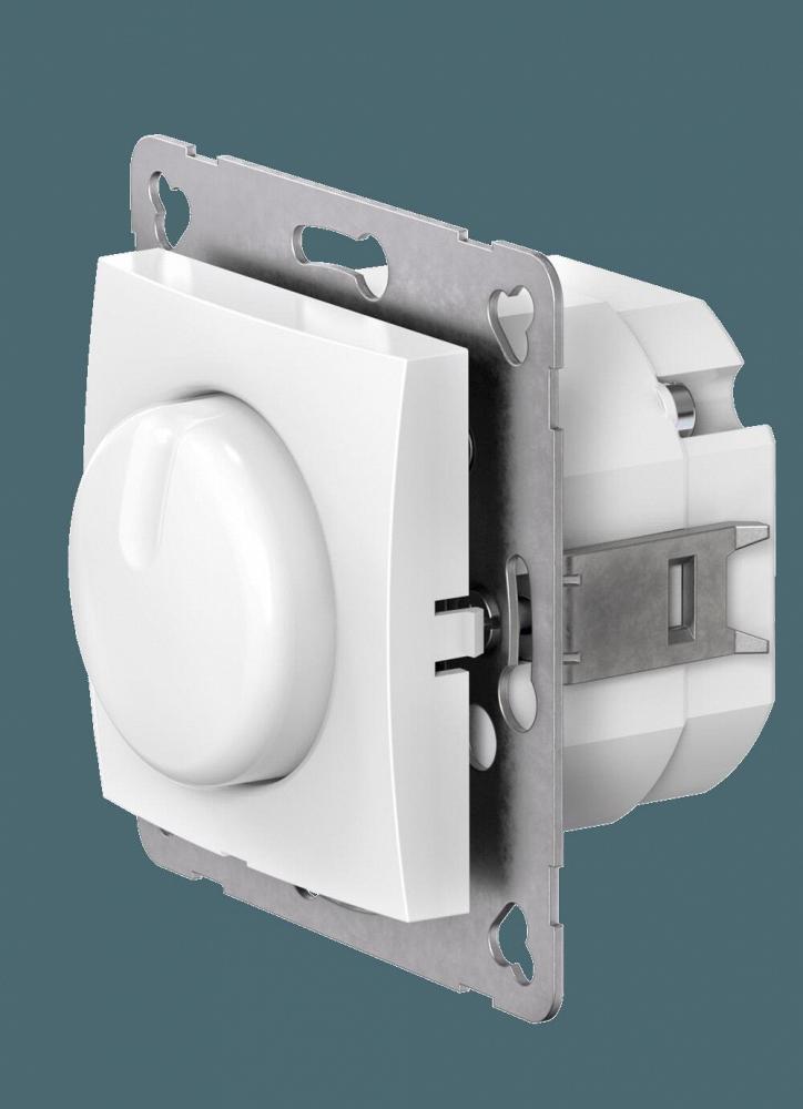 Диммер скрытой установки CADUCEUS ALING PRESTIGE поворотно-нажимной, LED 1-100Вт, универсальный, мех