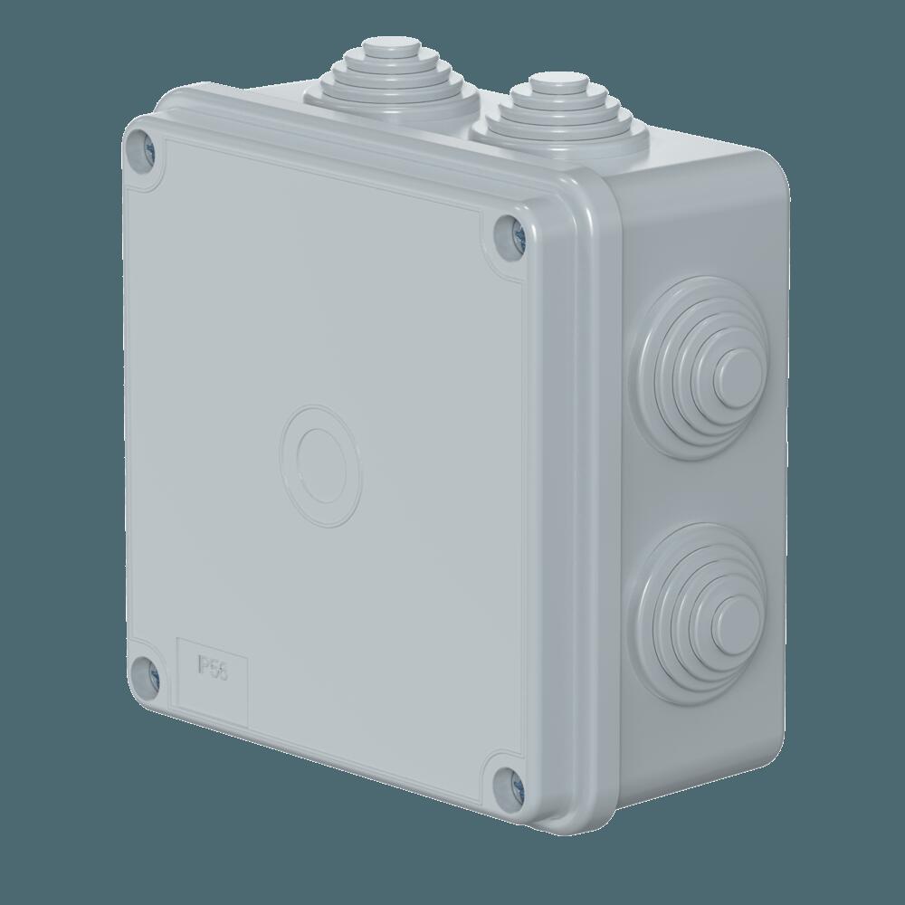 Коробка распределительная в сборе CADUCEUS ALING, 100х100х50, 8 вводов, 500В~, IP56