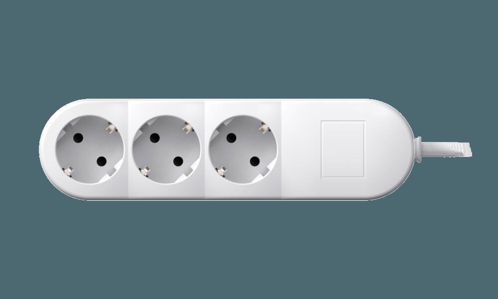 Удлинитель CADUCEUS ALING без выключателя, 3х16А, 250В~, 1,5м