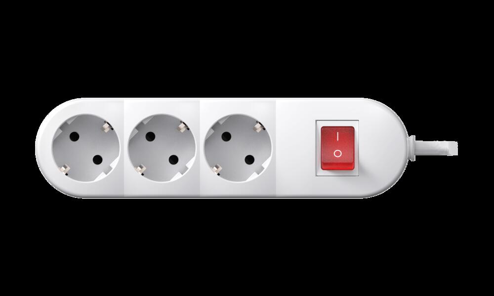 Удлинитель CADUCEUS ALING с выключателем, 3х16А, 250В~, 5м