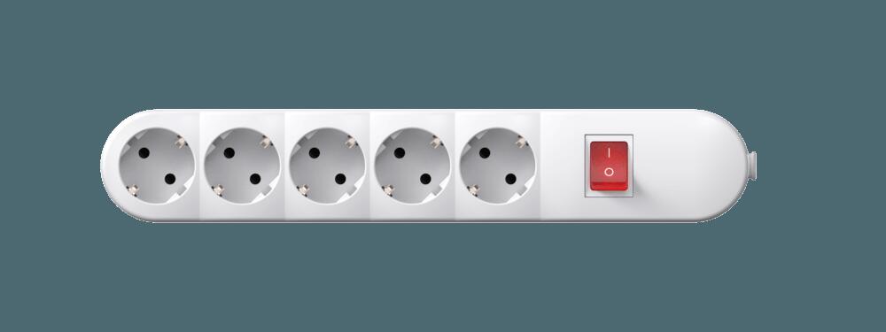 Колодка удлинителя CADUCEUS ALING с выключателем 5х16А