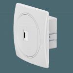 Розетка скрытой установки CADUCEUS ALING EON USB тип С для зарядки 1-го устройства, 3А, 5В=, 250В~