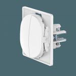 Выключатель скрытой установки CADUCEUS ALING EON двухклавишный, 10АХ, 250В~, механизм