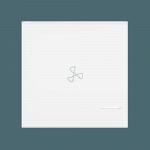 Клавиша CADUCEUS ALING EXPERIENCE, 2М, с символом "вентилятор", с индикаторным окошком