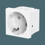Розетка CADUCEUS ALING HIDE, встраиваемая, с заземлением, со шторками, 16А, 250В~, с расположением р