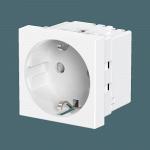 Розетка CADUCEUS ALING HIDE для скрытой проводки, с заземлением, со шторками, 16А, 250В~, с горизонт