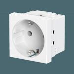 Розетка CADUCEUS ALING HIDE для скрытой проводки, с заземлением, без шторок, 16А, 250В~, с горизонта