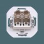 Встраиваемая двойная компьютерная розетка CADUCEUS ALING EON с модулями Keystone RJ45 8P8C cat.5e FT