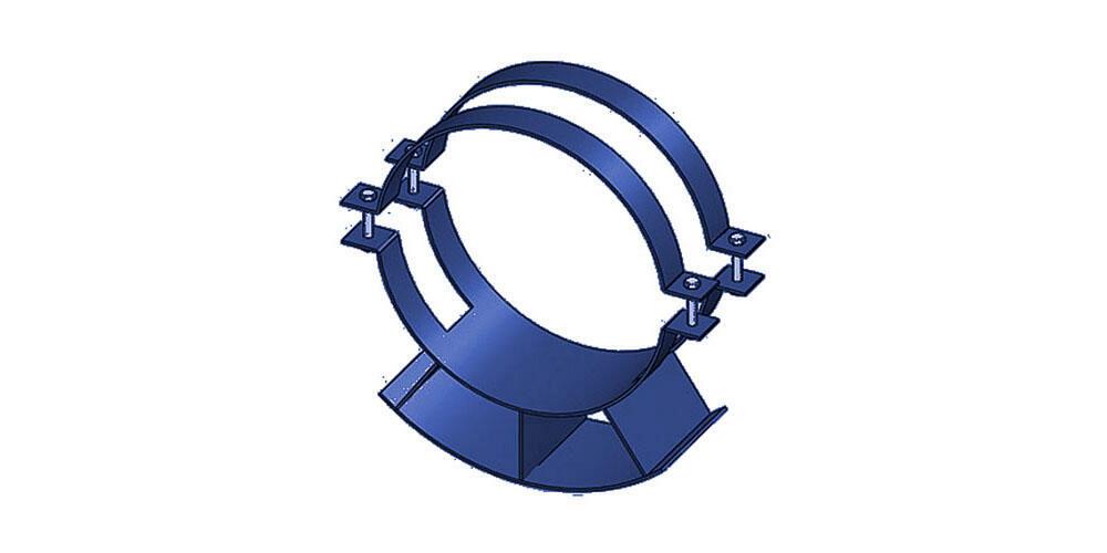 Опоры 313.ТС-008.012 скользящие хомутовые