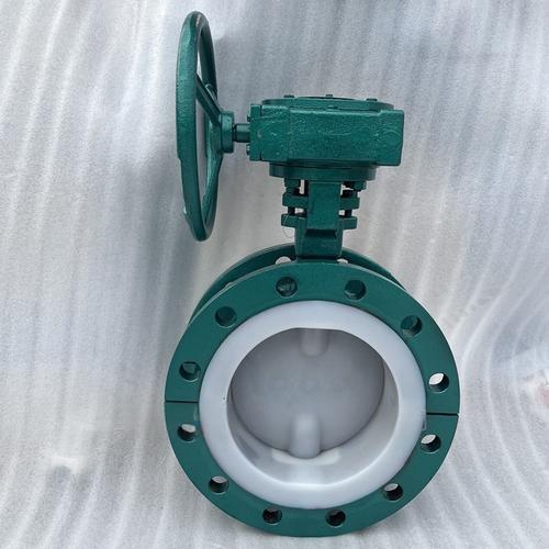 Затвор дисковый поворотный химический футерованный фторопластом Ру16 Ду200