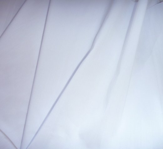 Ткань блузочная белая коттон-стрейч