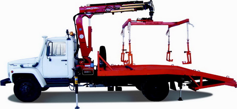 ГАЗ-3307/3309 ЭВАКУАТОР с платформой ломаного типа и крано-манипуляторной установкой Amco Veba ГАЗ-3307/3309 ЭВАКУАТОР с платформой ломаного типа и крано-манипуляторной установкой Amco Veba