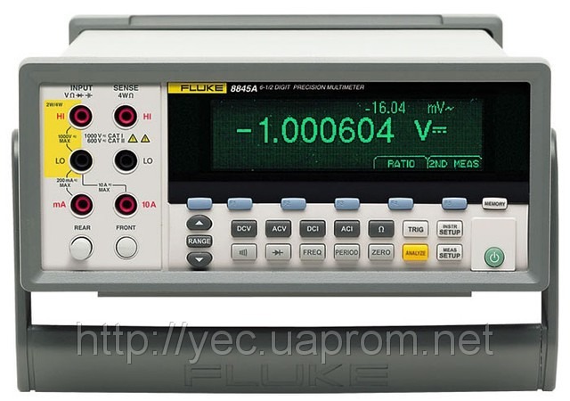 ВОЛЬТМЕТР УНИВЕРСАЛЬНЫЙ Fluke 8845A/SU 120V ВОЛЬТМЕТР УНИВЕРСАЛЬНЫЙ Fluke 8845A/SU 120V
