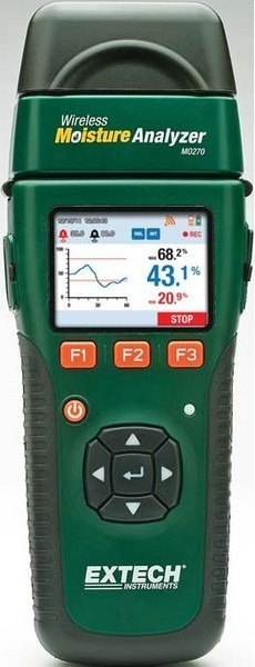 Extech MO270 Беспроводной контактный/бесконтактный измеритель влажности (технологии METERLiNK™/BlueTooth®) Extech MO270 Беспроводной контактный/бесконтактный измеритель влажности (технологии METERLiNK™/BlueTooth®)