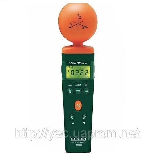 Extech 480836 Измеритель напряженности ЭМП, 50МГц-3,5ГГц Extech 480836 Измеритель напряженности ЭМП, 50МГц-3,5ГГц