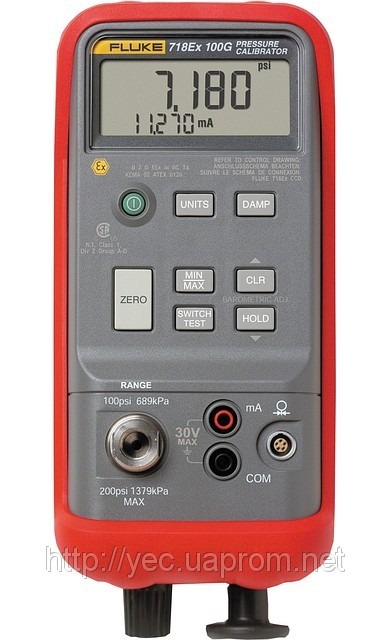 Fluke 718Ex 30 - Взрывобезопасный калибратор давления Fluke