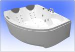 Гидромассажная ванна: Infinity Love 190 x 138 с гидромассажем, аэромассажем, массажем спины и хромотерапией.
