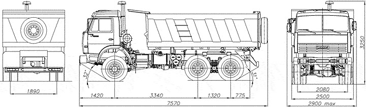 Автомобиль-самосвал 4528-02 (дв. Евро-2 - 452880)