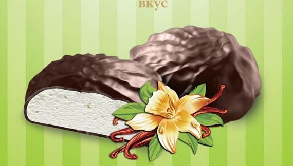 Зефир в шоколадной глазури Добрый совет на фруктозе ванильный вкус