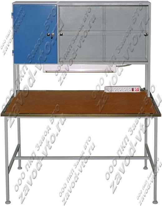 Стол лабораторный СЛ-02 со шкафом для лабораторных приспособлений