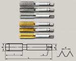 Метчики машинные для метрической резьбы с крупным шагом