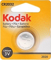 Батарейки дисковые литиевые KODAK CR2032-1BL NEW (12/6552)