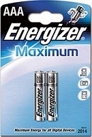 Батарейки мизинчиковые  ENERGIZER LR03-2BL MAXIMUM (2/24/8880)