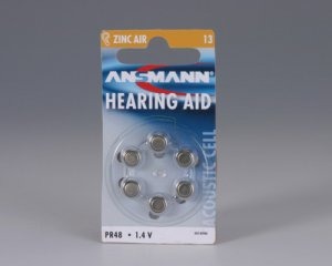 Батарейки для слуховых аппаратов ANSMANN Zinc-Air 13