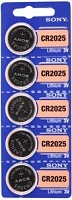 Батарейки дисковые литиевые SONY CR2025-5BL (100/500/112000)
