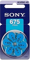 Батарейки для слуховых аппаратов SONY ZA675-6BL [PR675D6A] (60/300)