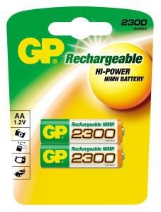 Аккумуляторы бытовые GP AA 2300 mAh NiMh