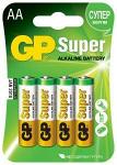 Батарейки пальчиковые GP Super LR6 (в упаковке по 4 шт.)