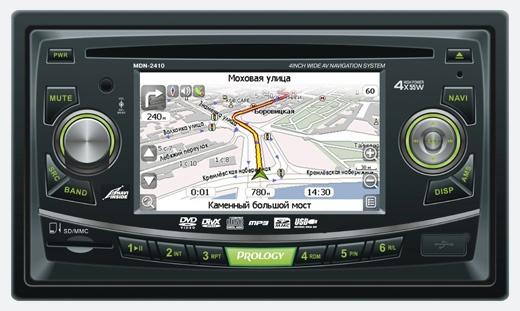 2 DIN автомагнитола с GPS навигацией PROLOGY MDN-2410