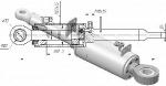 Гидроцилиндр перекоса отвала 50-50-226 к ЧТЗ-Уралтрак