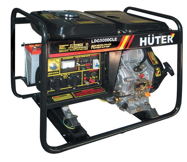 Генераторы дизельные открытые на раме HUTER LDG5000CLE Генераторы дизельные открытые на раме HUTER LDG5000CLE
