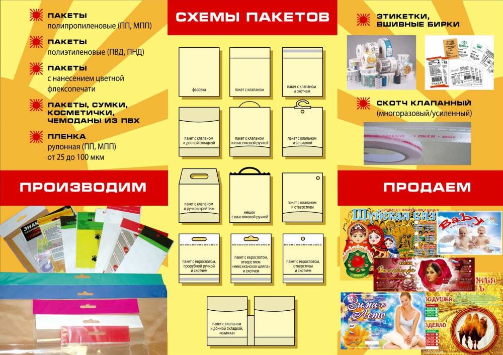Пакеты из полипропилена Пакеты из полипропилена