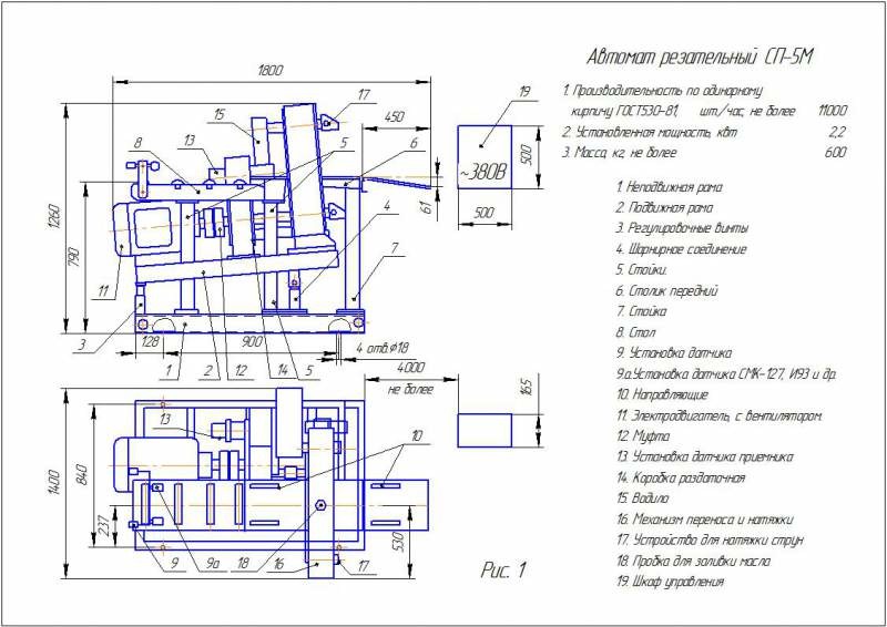 Автомат- резательный СП-5М (роторного типа)