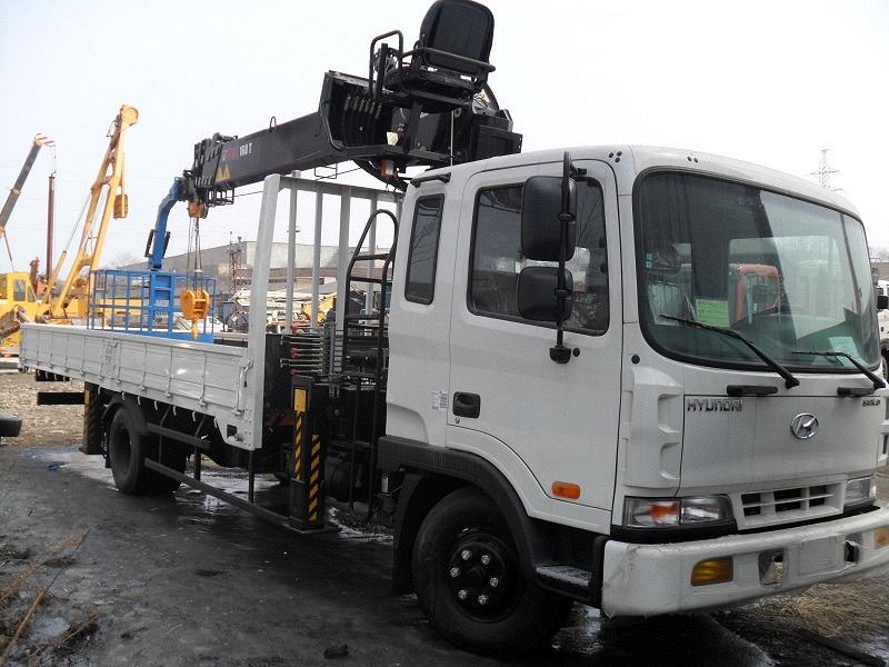 НОВЫЙ грузовик HYUNDAI HD120 с краном манипуляторам HIAB160T из Ю.Кореи