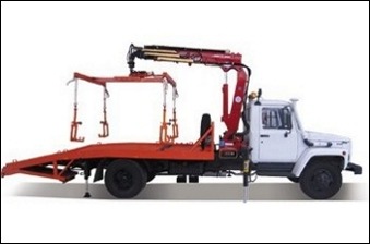 Автоэвакуатор ГАЗ - 3307/09 с манипулятором и ломаной платформой Автоэвакуатор ГАЗ - 3307/09 с манипулятором и ломаной платформой