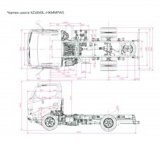 Изотермический фургон из сэндвич панелей Hino 303/343