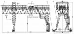 Кран козловой 10T-20M-A5 грузоподъемность 10т (ферменный)